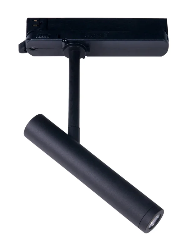 Maxlight Pistol - spot sur rail - système de rail triphasé - 16,8 x 3 x 25 cm - 12W LED inclus - noir