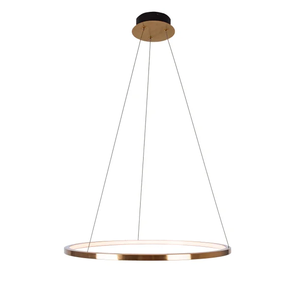 Maxlight Queen - lampe suspendue - Ø 70 x 150 cm - 23W LED inclus - or brossé