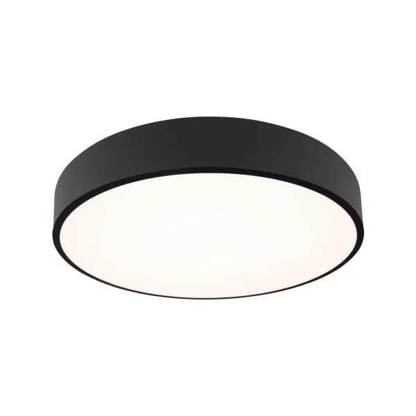 Maxlight Roundy - plafonnier - Ø 45 x 7 cm - 36W LED dimmable inclus - IP54 - noir