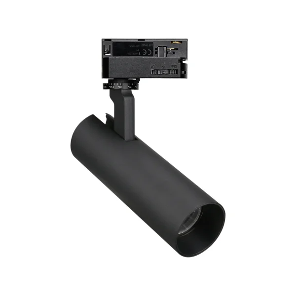 Maxlight Shinemaker - spot sur rail - système de rail triphasé - Ø 5,5 x 19,6 cm - 15W LED dimmable inclus - noir