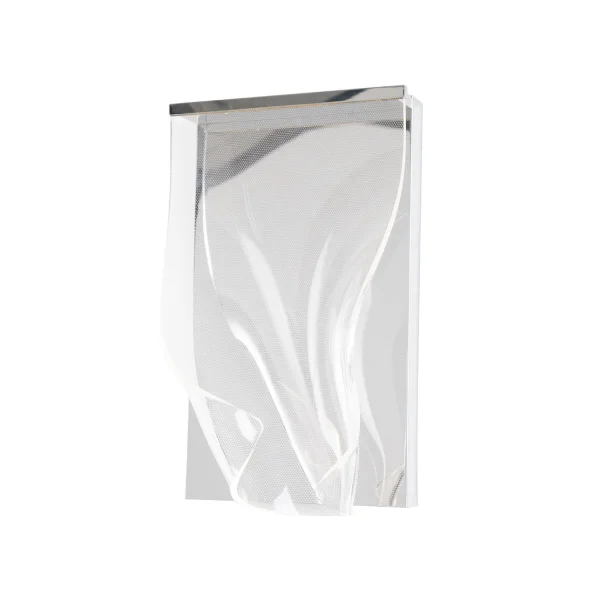 Maxlight Silk - applique murale - 25 x 10 x 40 cm - 2,4W LED inclus - chrome