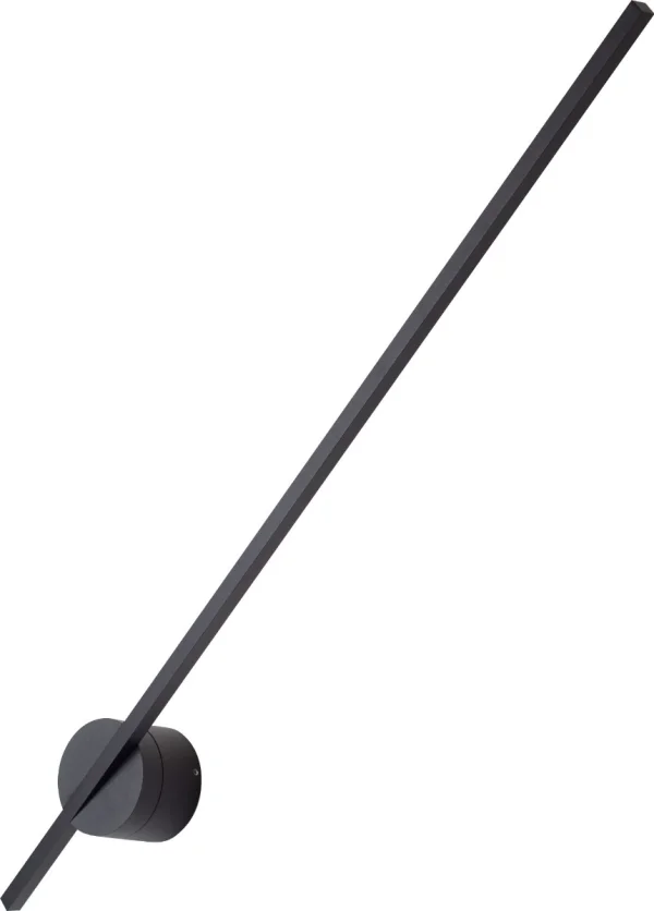 Maxlight Spider - applique murale - Ø 8 x 79 cm - 8,4W LED inclus - IP44 - noir