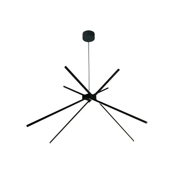 Maxlight Spider - lampe suspendue - Ø 114 x 200 cm - 33W LED inclus - noir