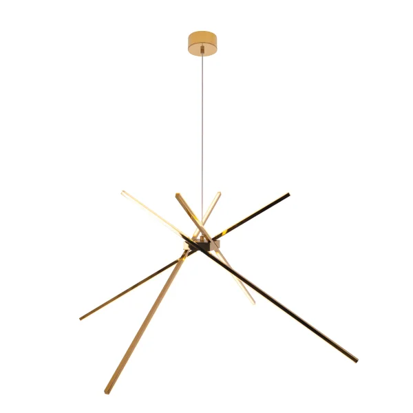 Maxlight Spider - lampe suspendue - Ø 114 x 200 cm - 33W LED inclus - or