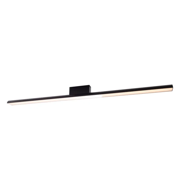 Maxlight Tampa - plafonnier - 120 x 6 x 8,3 cm - 36W LED inclus - IP44 - noir