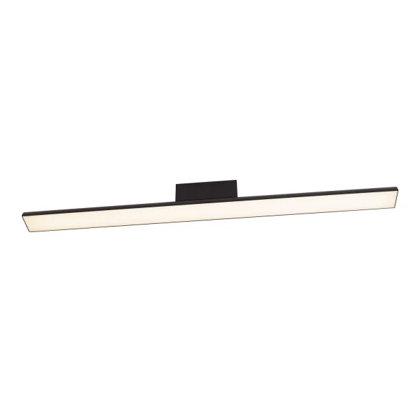 Maxlight Tampa - plafonnier - 90 x 6 x 8,3 cm - 27W LED inclus - IP44 - noir