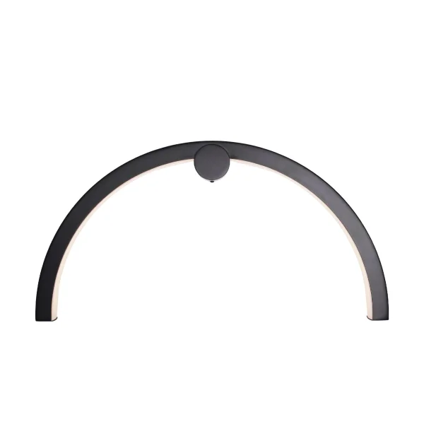 Maxlight Trio Arc - applique murale en saillie - 60 x 11 x 30 cm - 16W LED inclus - IP44 - noir