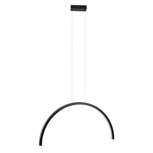 Maxlight Trio Arc - lampe suspendue - 80 x 180 cm - 21W LED inclus - noir