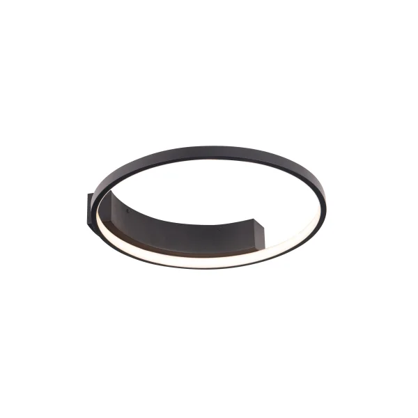 Maxlight Velvet - plafonnier - Ø 40 x 8 cm - 25W LED inclus - noir