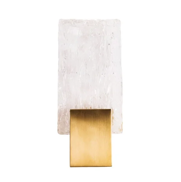 Maxlight Vetro - applique murale - 13 x 5,5 x 30 cm - 3W LED inclus - or brossé