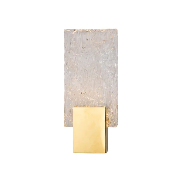 Maxlight Vetro - applique murale - 13 x 5,5 x 30 cm - 3W LED inclus - or