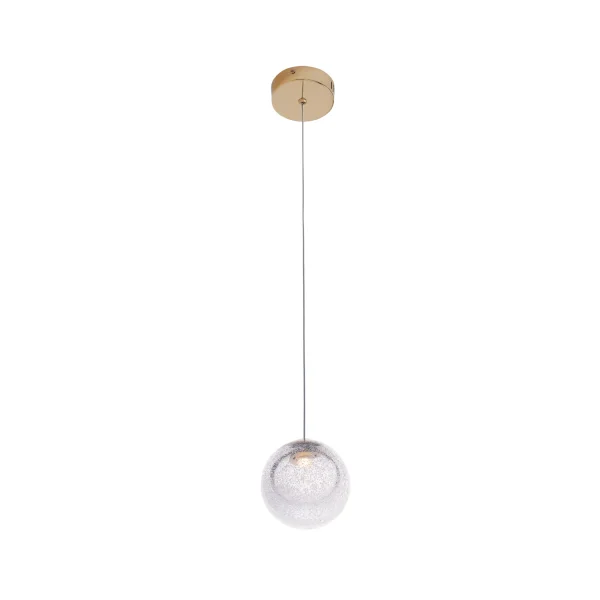 Maxlight Zoe - lampe suspendue - Ø 9,5 x 180 cm - 1,5W LED inclus - or