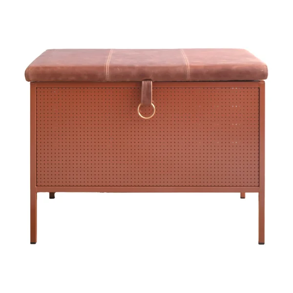 Maze Banc de rangement Frank Cinnamon-vintage cognac
