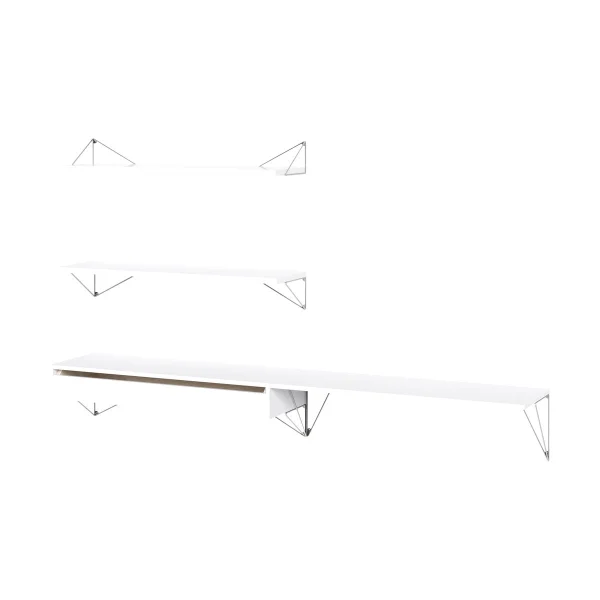 Maze Système d'étagères Pythagoras Bundle D blanc-chrome