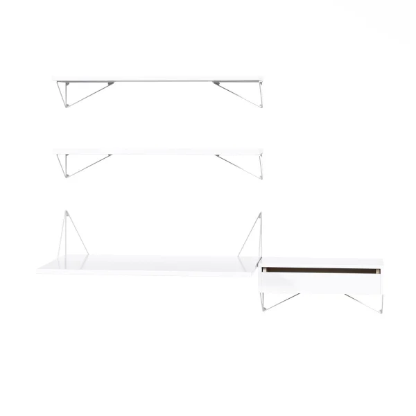 Maze Système d'étagères Pythagoras Bundle E blanc-blanc