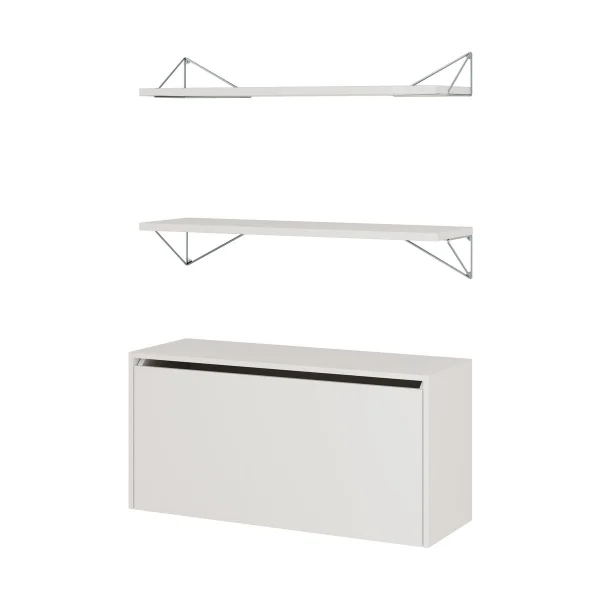 Maze Système d'étagères Pythagoras Bundle F blanc-chrome