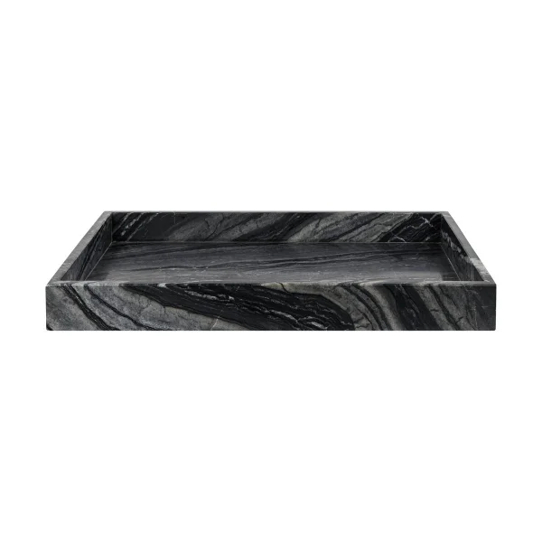 Mette Ditmer Plateau de décoration Marble large 30x40 cm Black-grey