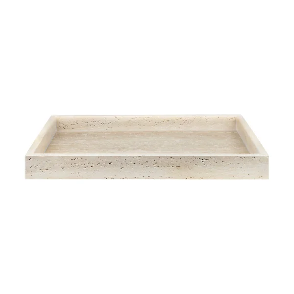 Mette Ditmer Plateau décoratif Travertine 30x40 cm Linen