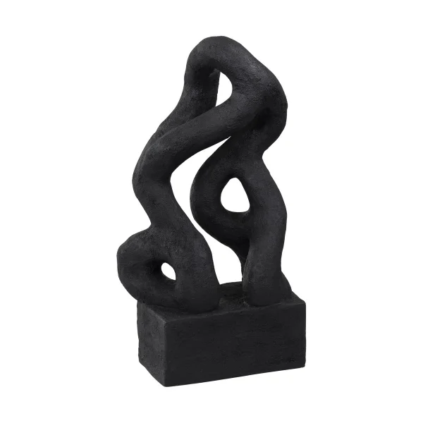 Mette Ditmer Symbiosis sculpture Art piece 29 cm Noir
