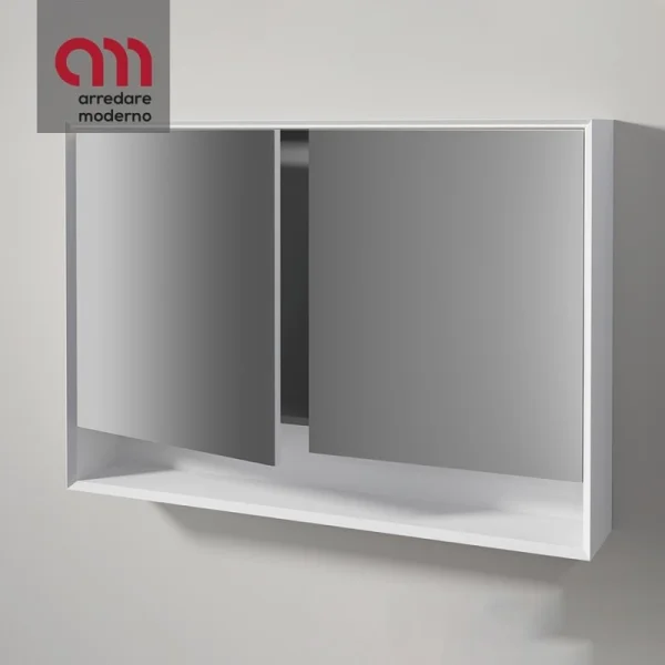 Meuble Miroir avec Compartiment Ouvert 45° Edoné