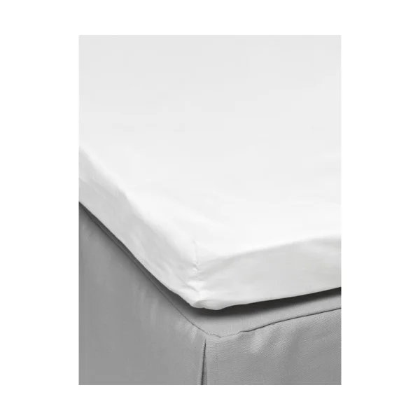 Mille Notti Drap housse Pousada Percale EKO Blanc, 160x200 cm