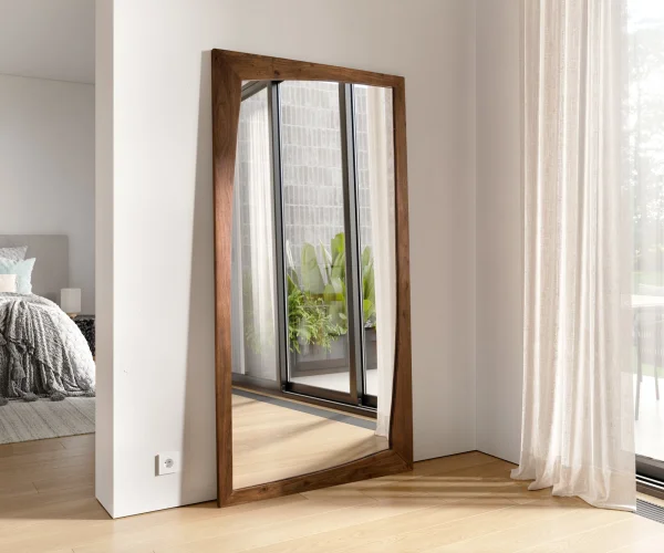 Miroir-design Wyatt 200x100 cm marron acacia