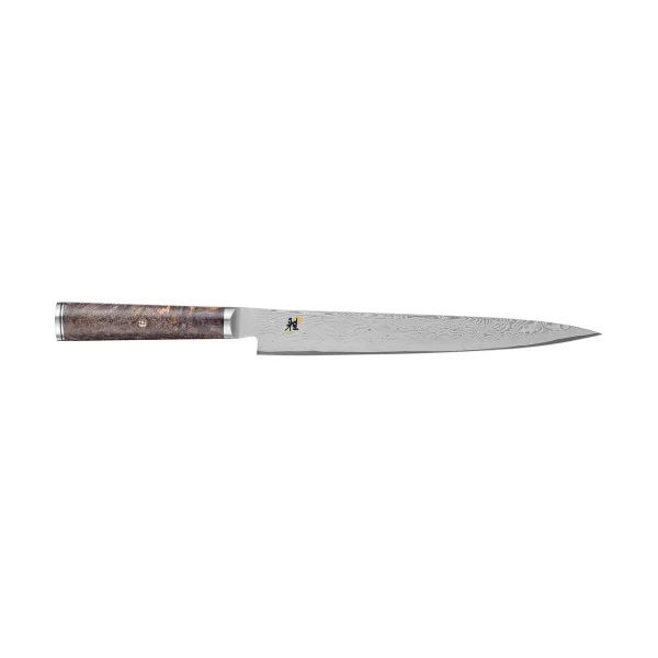 Miyabi Couteau à fileter Sujihiki Black 5000MCD 67 24 cm Damaské brun