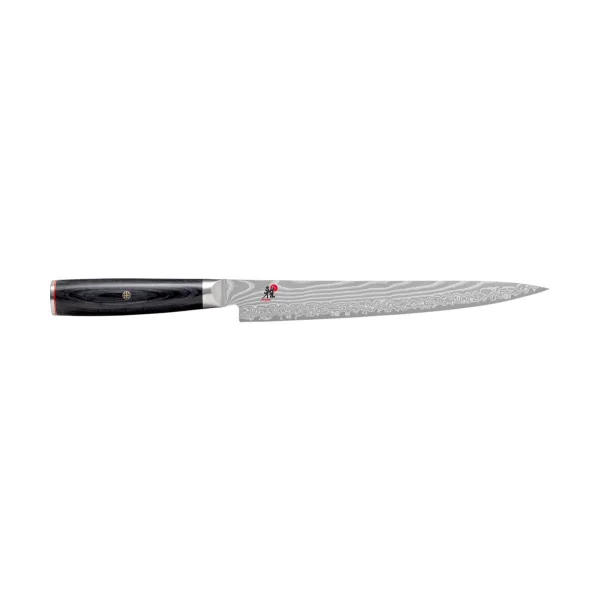 Miyabi Couteau à fileter Sujihiki Raw 5000FCD 24 cm Damaské noir