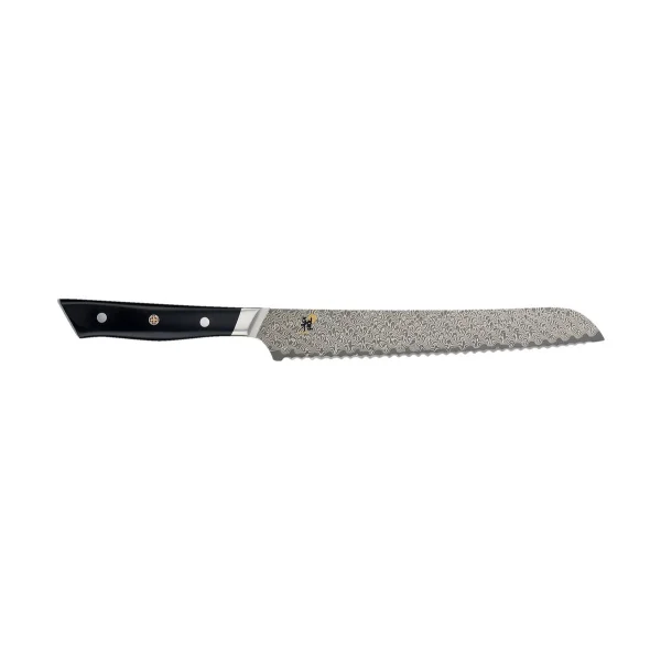 Miyabi Couteau à pain Hibana 800DP 24 cm Damaské noir