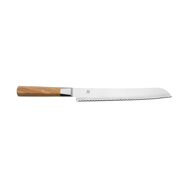 Miyabi Couteau à pain Koya 4000FC 23 cm Damaské bois de pakka brun