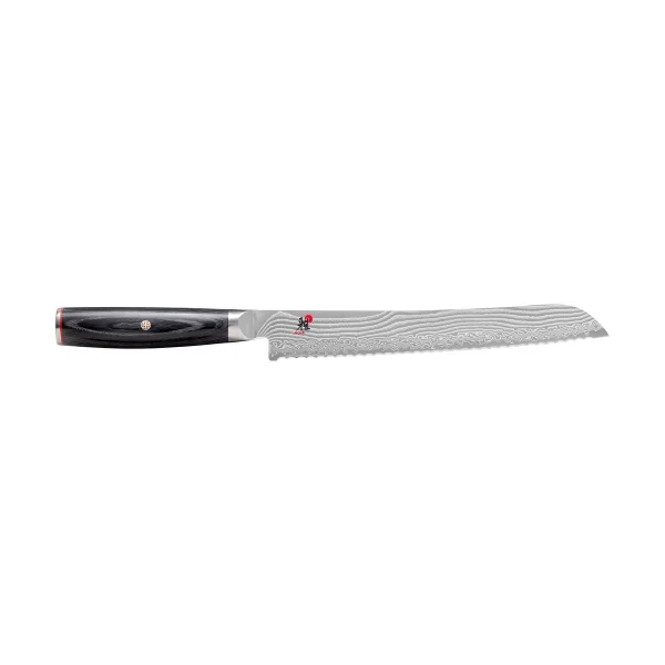 Miyabi Couteau à pain Raw 5000FCD 23 cm Damaské noir