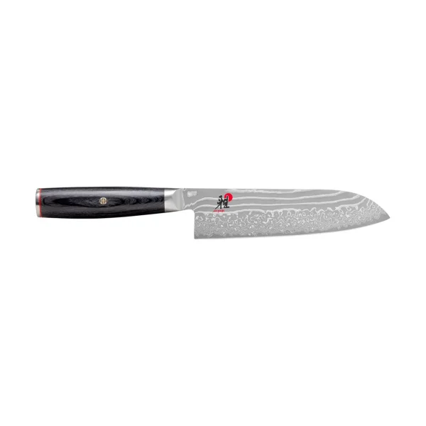 Miyabi Couteau santoku Raw 5000FCD 18 cm Damaskus-noir
