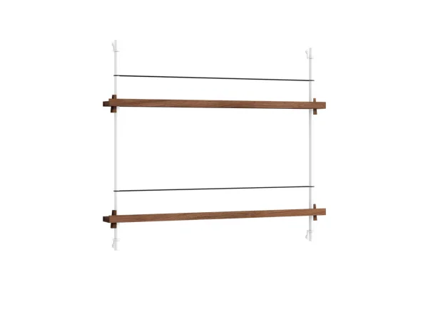 Moebe - Magazine Shelving Smoked Oak White