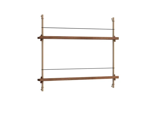 Moebe - Magazine Shelving Smoked Oak/Warm Grey