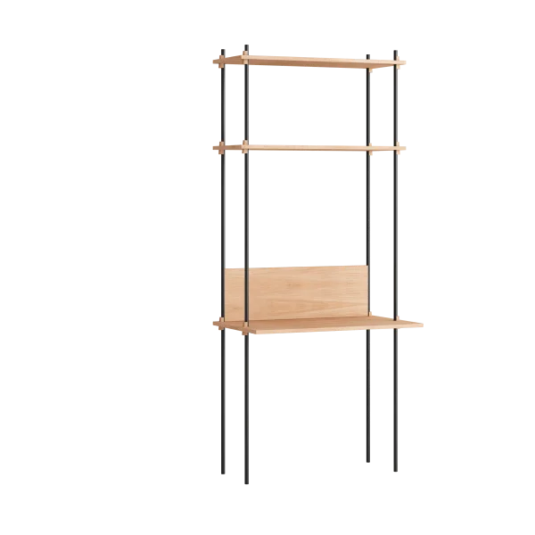 MOEBE Moebe shelving system s.200.1.D Chêne-noir