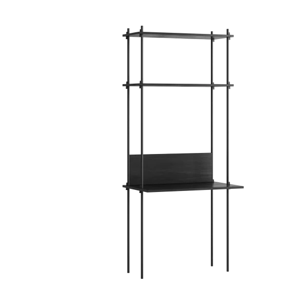 MOEBE Moebe shelving system s.200.1.D Noir