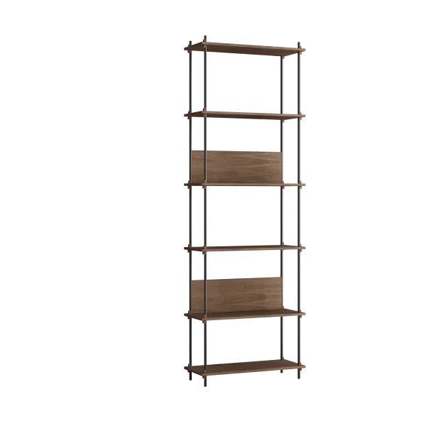 MOEBE Moebe shelving system s.255.1.A Chêne fumé-noir