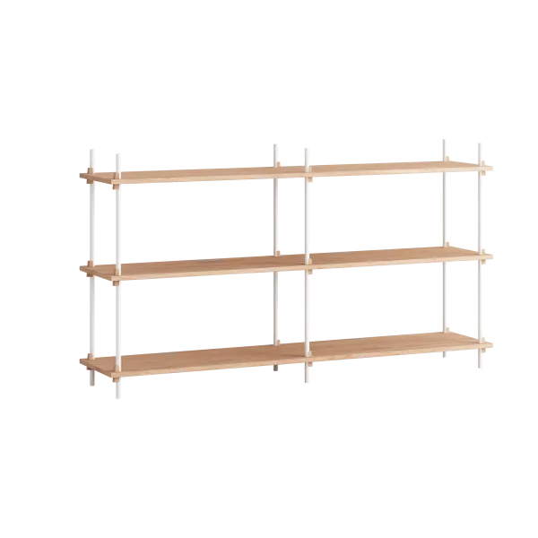 MOEBE Moebe shelving system s.85.2.B Chêne-blanc