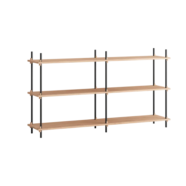 MOEBE Moebe shelving system s.85.2.B Chêne-noir