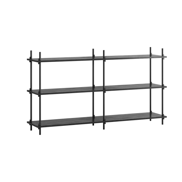 MOEBE Moebe shelving system s.85.2.B Noir