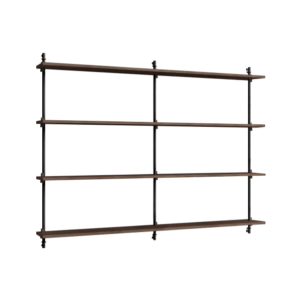 MOEBE Moebe wall shelving ws.115.2.B Chêne fumé-noir