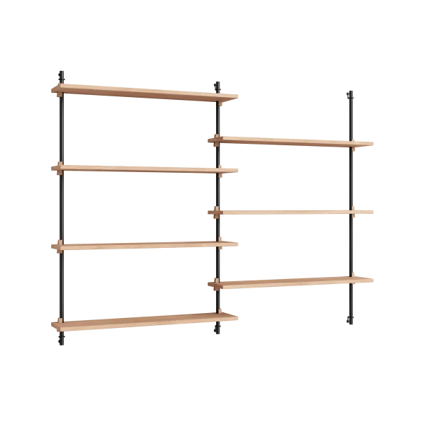 MOEBE Moebe wall shelving ws.115.2.B Chêne-noir