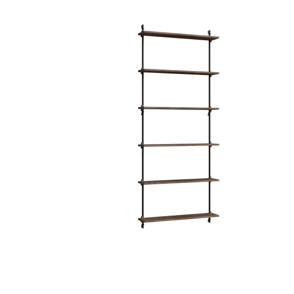 MOEBE Moebe wall shelving ws.200.1 Chêne fumé-noir