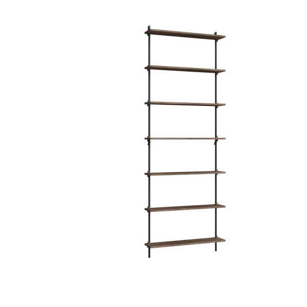 MOEBE Moebe wall shelving ws.230.1 Chêne fumé-noir