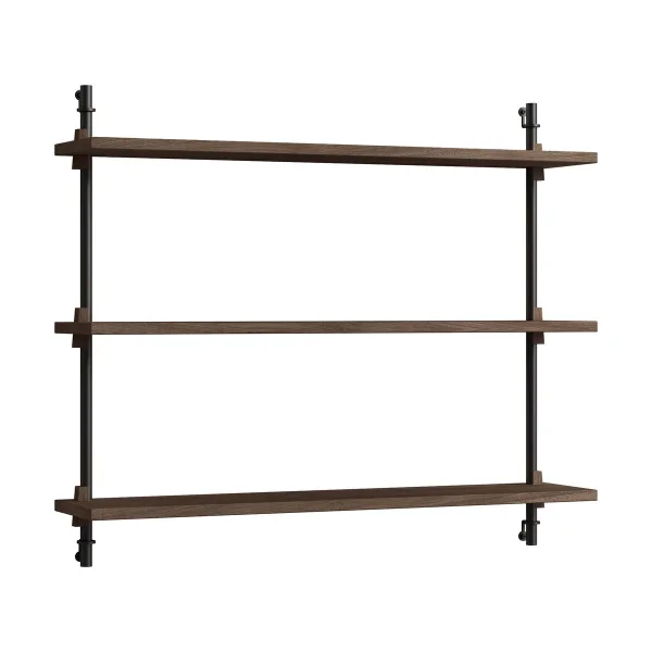 MOEBE Moebe wall shelving ws.65.1 Chêne fumé-noir