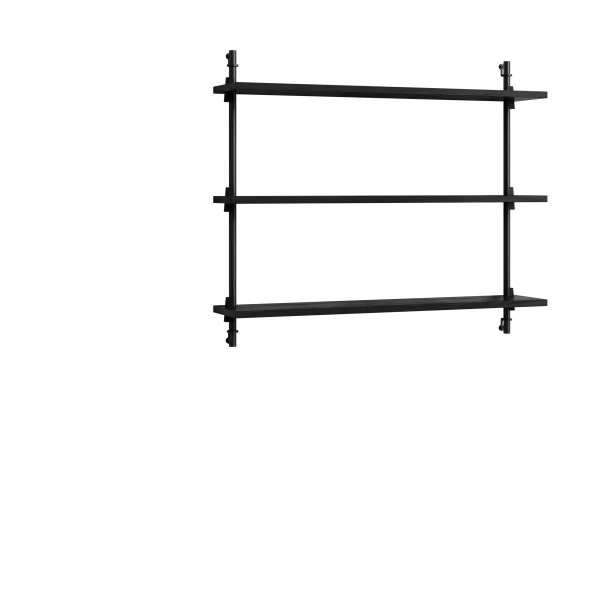 MOEBE Moebe wall shelving ws.65.1 Noir