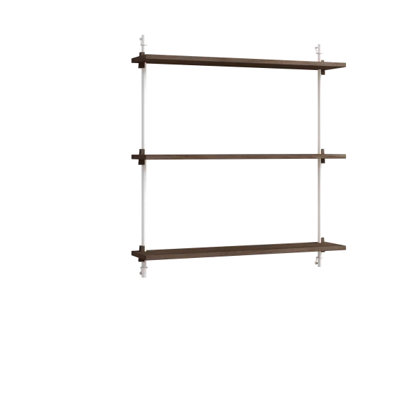 MOEBE Moebe wall shelving ws.85.1 Chêne fumé-blanc