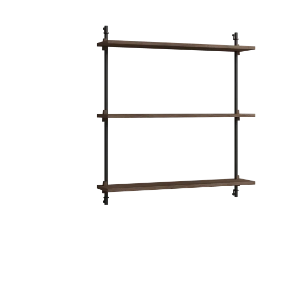 MOEBE Moebe wall shelving ws.85.1 Chêne fumé-noir