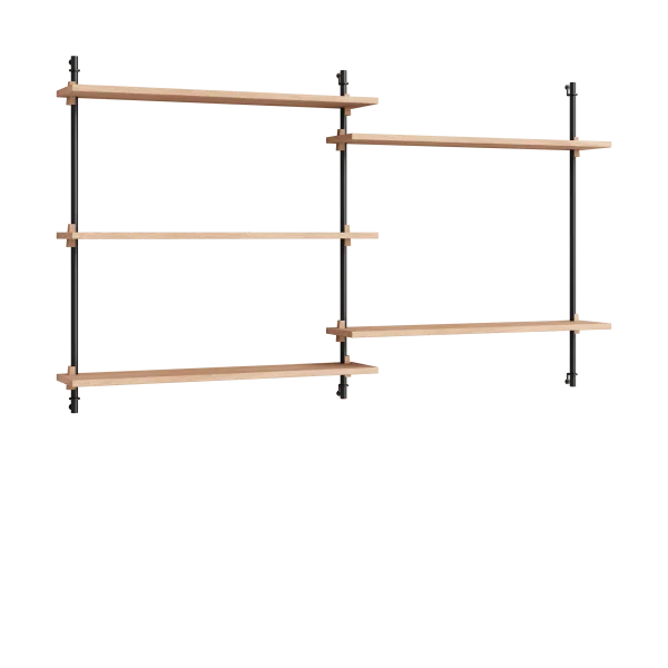 MOEBE Moebe wall shelving ws.85.2.B Chêne-noir