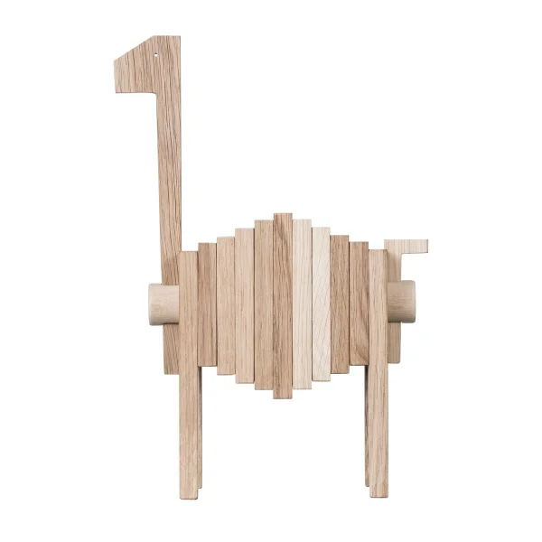 MOEBE Sculpture en chêne Polygrif 21x32 cm Bois, noir